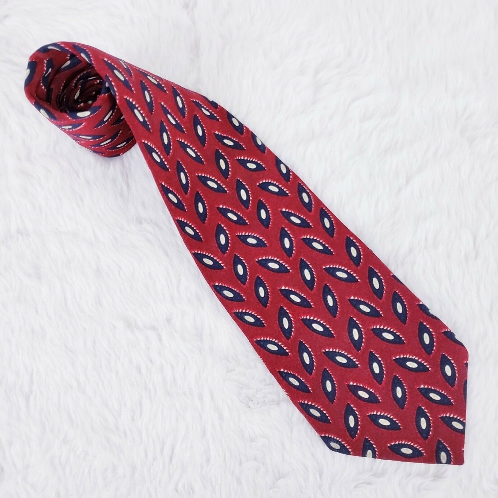 Polo by Ralph Lauren Ovals 100% Silk Neck Tie - Picture 1 of 5